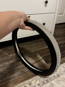 Frienda-9456  Frienda 445004567549 Bling Steering Wheel Cover Women Crystal Diamond Car