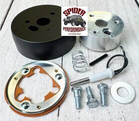 Spa04 Fs 1961-1963 Buick Wood Steering Wheel 3 Bolt Hub Adapter Horn Kit Installation