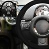 Ft116008pe-b-2 Fastspace New Universal Durable Soft Black Mesh Cloth Car Steering
