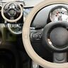 Ft116010pe-b-2 Fastspace Universal Soft Beige Mesh Cloth Car Auto Vehicle Steering