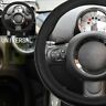Ft116020pe-b-2 Fastspace New Car Steering Wheel Cover Black Grey Line Pvc
