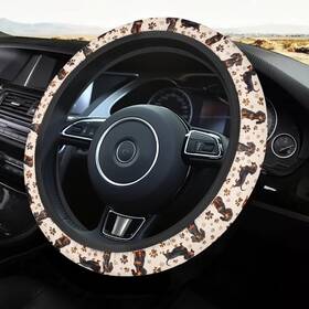 Bzt201004 Fuibeng Carrtoon Dachshund Paw Steering Wheel Cover