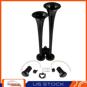 Gd167293c01 Gdcarpartsin For Truck Boat Dual Trumpet Air Train Horn Compressors Kit 148db 12v