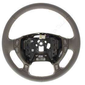 16867094 General Motors Gm Oem Dark Wheat Leather Wrapped Steering Wheel For 00-05 Deville 00-04 Seville