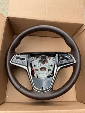 23114405 General Motors Cadillac Ats Brownstone Heated Leather Steering Wheel