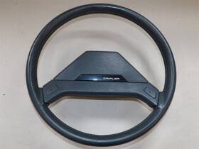 238-01199a General Motors Chevy Cavalier Vinyl Steering Wheel 1982-1987 With Horn Button Blue / Gray Oem