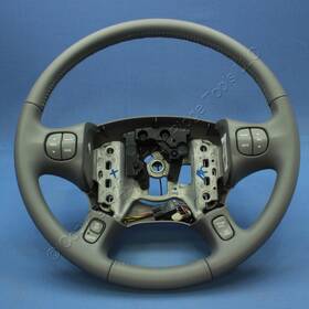 25739245 General Motors Gm Oem Medium Gray Leather Steering Wheel For 02-05 Buick Lesabre