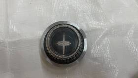 382677 General Motors 1964-1965 Oldsmobile Horn Chrome Steering Wheel Button Nameplate Interior Trim