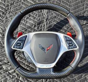 84452662 General Motors 2019 C7 Corvette Zr1 Carbon Steering Wheel Red Stitching