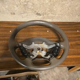 Xw4a-3f563-cgw General Motors Ford Oem Leather And Wood Grain Steering Wheel Thunderbird Ls