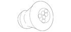 N-907-991-02 Genuine Audi Steering Wheel Bolt