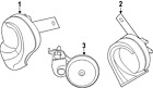 256203ja0a Genuine Infiniti Oem Horn Note