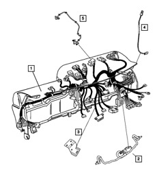 68436027aa Genuine Mopar Steering Wheel Wiring