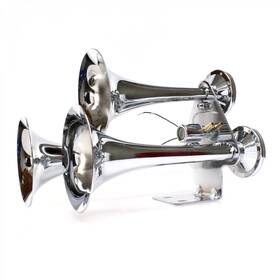 Trgh168 Gilbertsons Machine Shop 12445 El Jefe 3 Trumpet Stacked Train Horn With Valve Trigger Horns