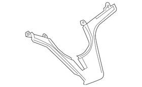 13297407 Gm Genuine Polar Silver Steering Wheel Spoke Lower Cover