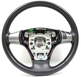 15943803 Gm 2006-2007 Chevy Corvette C6 Ebony Black Leather Steering Wheel Used
