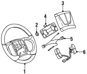 16759013 Gm Genuine Steering Wheel