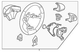 25921220 Gm Genuine Ebony Steering Wheel