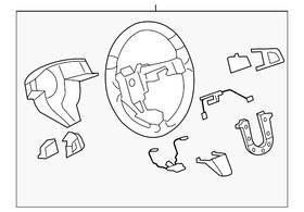 25966490 Gm Genuine Ebony Steering Wheel