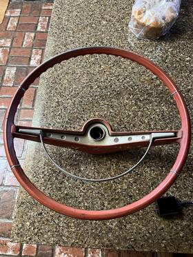 769968 Gm 1963 Impala Steering Wheel And Horn Ring Original