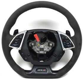 84209523 Gm 2016-2024 Camaro Ss 1le Manual M6 Black Suede Steering Wheel Rev Match Used Oem