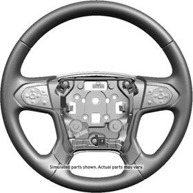 84483801 Gm Genuine Cocoa Steering Wheel