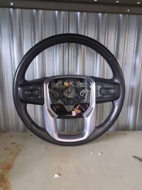 84646068 Gm 2019-2021 Sierra 1500 Black Leather Steering Wheel