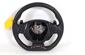 84744934 Gm 2019-2023 Chevy Camaro Ss Steering Wheel Auto Black Leather Oem Used