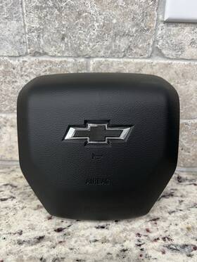 85551786 Gm 2021-23 Chevy Silverado Suburban Tahoe Blazer Black Oem New Steering Wheel Air