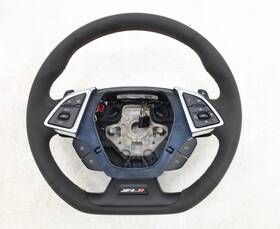 87865451 Gm New Oem Zl1 Steering Wheel Black With Red Stitching Camaro 19-24