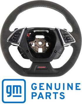87865463 Gm 2019-2023 Camaro Ss Genuine Black Suede Steering Wheel Heated Paddle Shift