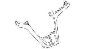 95137308 Gm Genuine Graphite Silver Metallic Steering Wheel Spoke Lower Cover