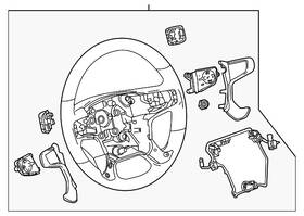 84483749 Gm Genuine Parts Black Steering Wheel