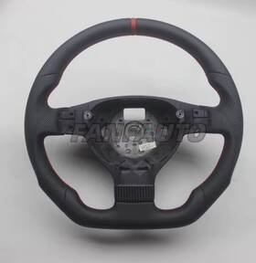 84667901 Gm Genuine Parts Vw Mk5 Black Leather Wheel With Red Stripe Fit Golf Jetta Gti R32 Passat Boramkv