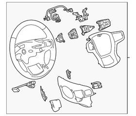 84946346 Gm Genuine Parts Black Steering Wheel