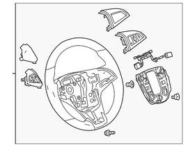 94780599 Gm Genuine Parts Jet Black Steering Wheel