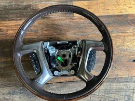 15917955 Gm Trucks 2007-2014 Cadillac Escalade Gmc Denali Wood Trim Cocoa Factory Steering Wheel Lt