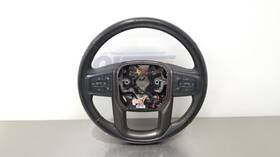 235.gm9221 Gmc Truck 21 Sierra 1500 At4 Steering Wheel Black Leather Heated Brown Stitching