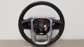235.gm9m19 Gmc Truck 19 Sierra 1500 Slt X31 Steering Wheel Black Leather Heated