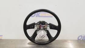 235.gm9n04 Gmc Truck 04 Sierra 2500 Slt Steering Wheel Black Leather With Controls