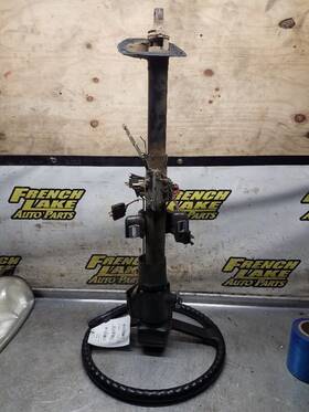 238.gm9990 Gmc Truck Steering Column With Key Black Fits 1990 Topkick 1191111