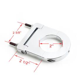 Car-scd-200250-chr-gsp Golfcartparts Chrome Universal Street Rod For 2 Inch Steering Column 2.5 Swivel Drop Aluminum