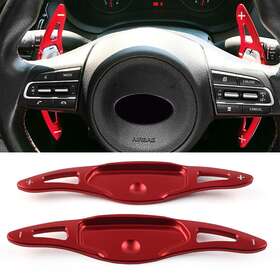 Goodnewstoreusa 211311426193 Paddle Shift Steering Wheel Shifter Extension For Kia Stinger Ck K8 2018-up Red