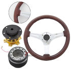 Grain Wood Gold Chrome Style Hub Spokes Wheel Steering Release Adaptor Quick