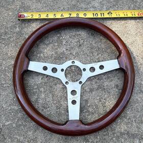 704fgt Grant 704 Formula 13 1/2 Inch Dark Wood Grips 3 Spoke Steering Wheel