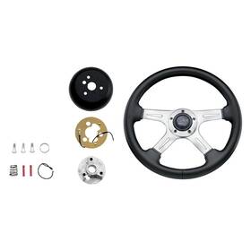 Bndl-935213 Grant For Ford F-150 1975-1977 2-pc Classic Elite Gt Steering Wheel Kit