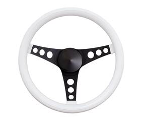 334w Grant Products 081126033400 Steering Wheel 11.5in Diameter 3 Spoke White Cushion Grip