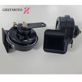 110-125db Grefmoto 776680689520 2xhigh Volume Snail Horns With Relay Wiring Harness 12v Waterproof