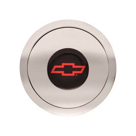11-1122 Gt Performance - Gt9 Small Colored Chevy Bowtie Polished Horn Button