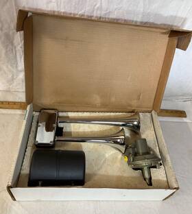 H00962ca Hadley Horns 15.5 Inch Chrome Bully Air Horn Kit New In Box